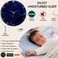Blue Storm Medium Size Silent clock 17.5 Inches