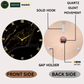 Black Stunner Silent Wall Clock 27 Inches