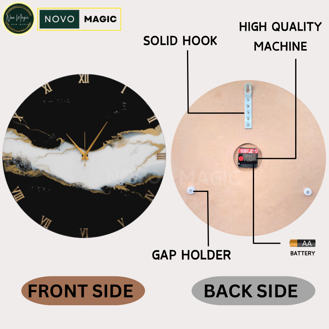 Harmony Resin Silent Wall Clock