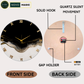 Silent Thunder Wall Clock BLACK WHITE 27 Inches