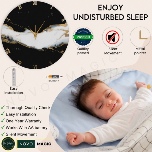 Harmony Resin Silent Wall Clock