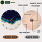 Silent Thunder Wall Clock Royal Blue 27 Inches