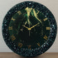 Dark green Silent Clock 27 Inches