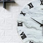Silver Desert Medium Size Silent Clock 17.5 Inches