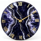 Deep Purple Crystal Clock 17.5 inches