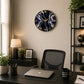Deep Purple Crystal Clock 17.5 inches