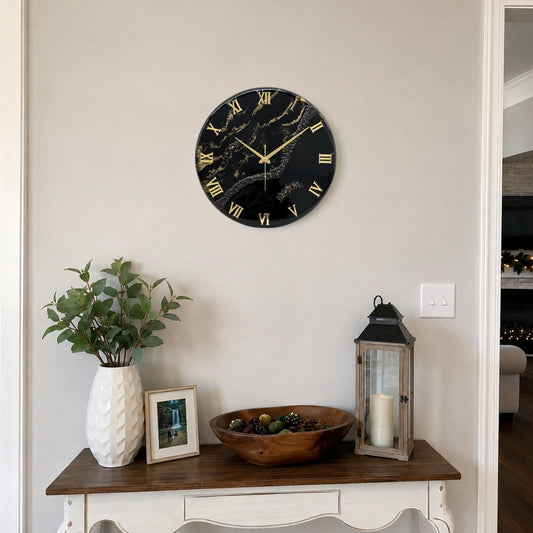 Black Stunner Clock 17.5 Inches