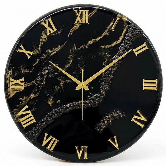 Black Stunner Clock 17.5 Inches
