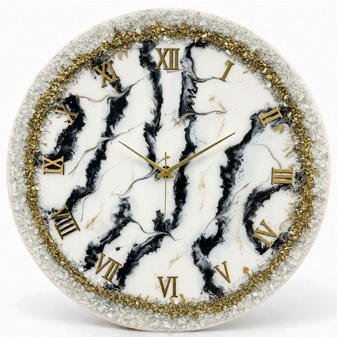 Onyx Crown Clock 27 inches