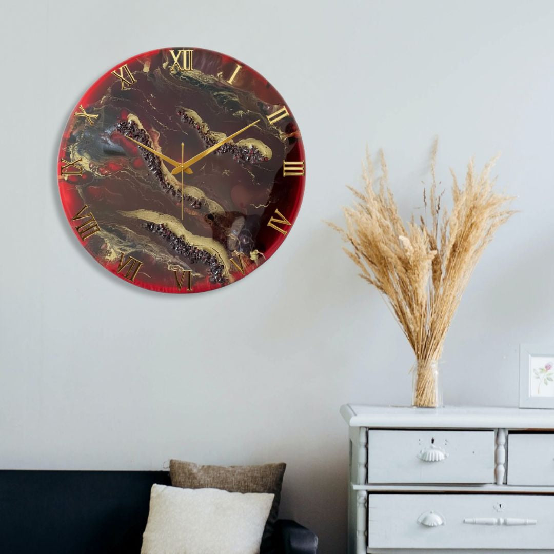 Red Desert Silent Clock 17.5 inches