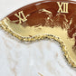 Caramel Gold Clock 27 inches