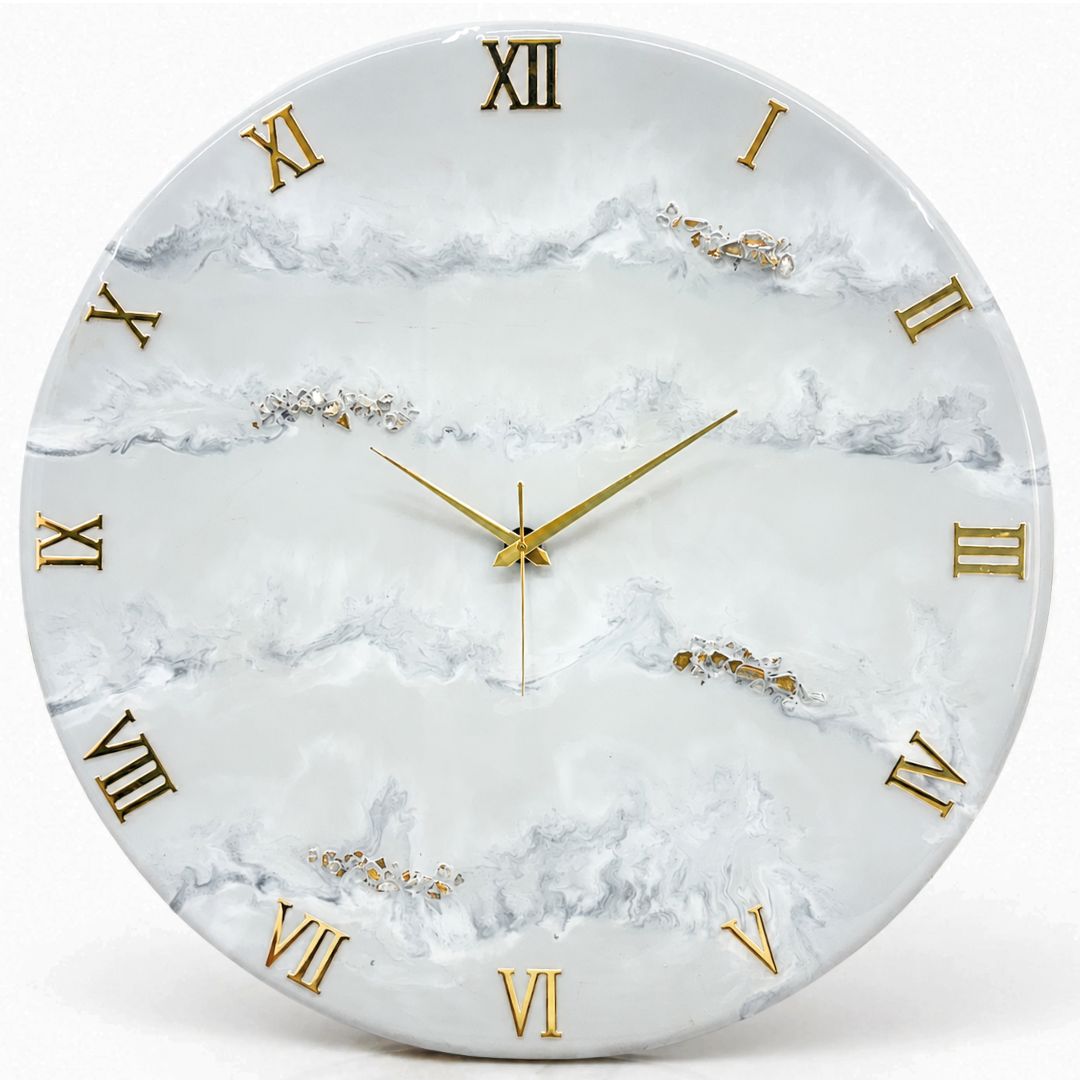 Cloud Veil Clock 17.5 inches