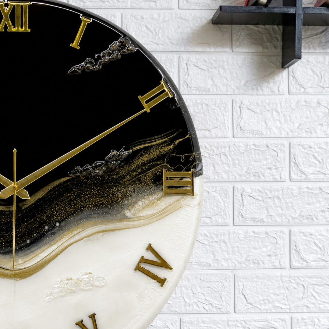 Golden Eclipse silent clock 17.5 inches