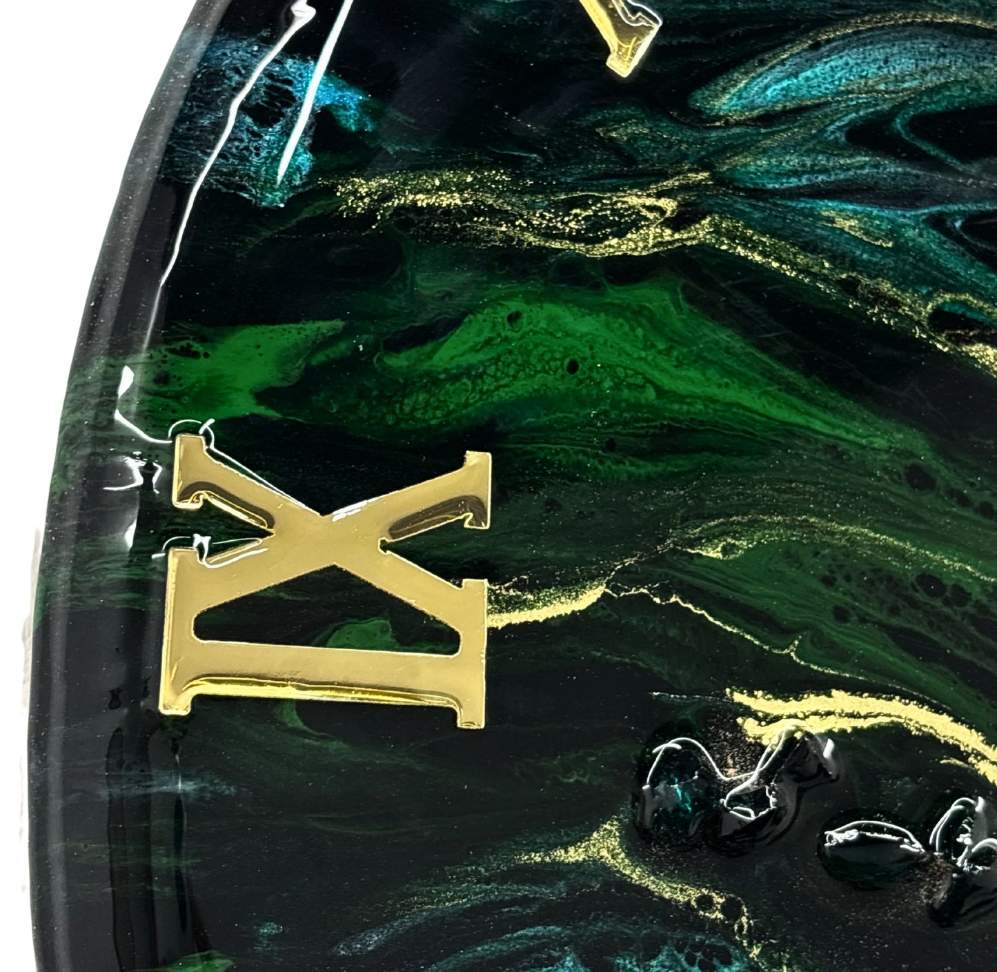 Green Forest Silent Clock 17.5 inches