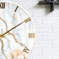 Beige Silent Clock 17.5 Inches