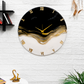 Silent Thunder Wall Clock BLACK WHITE 27 Inches