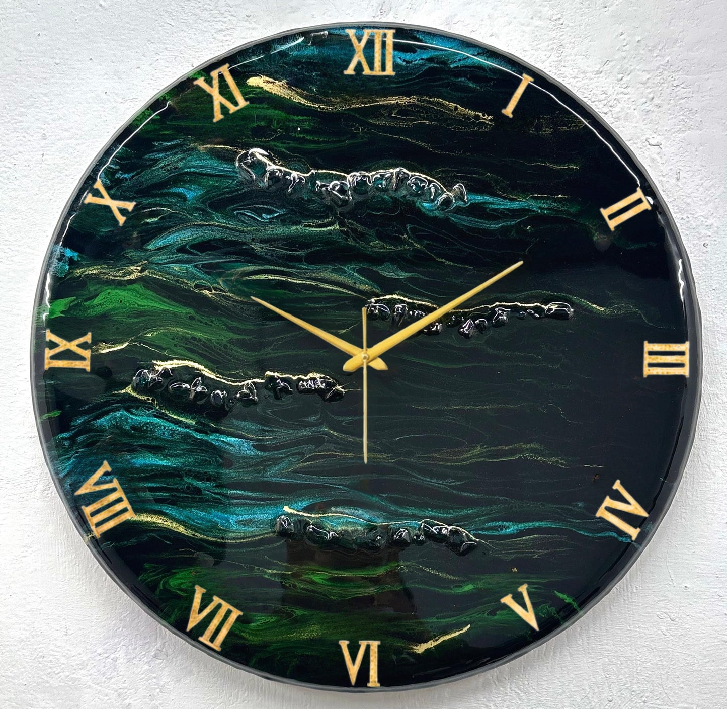 Green Forest Silent Clock 27 inches