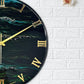 Green Forest Silent Clock 17.5 inches