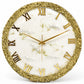 Golden Ring Clock 17.5 Inches