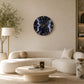 Blue Crystal Clock 27 inches