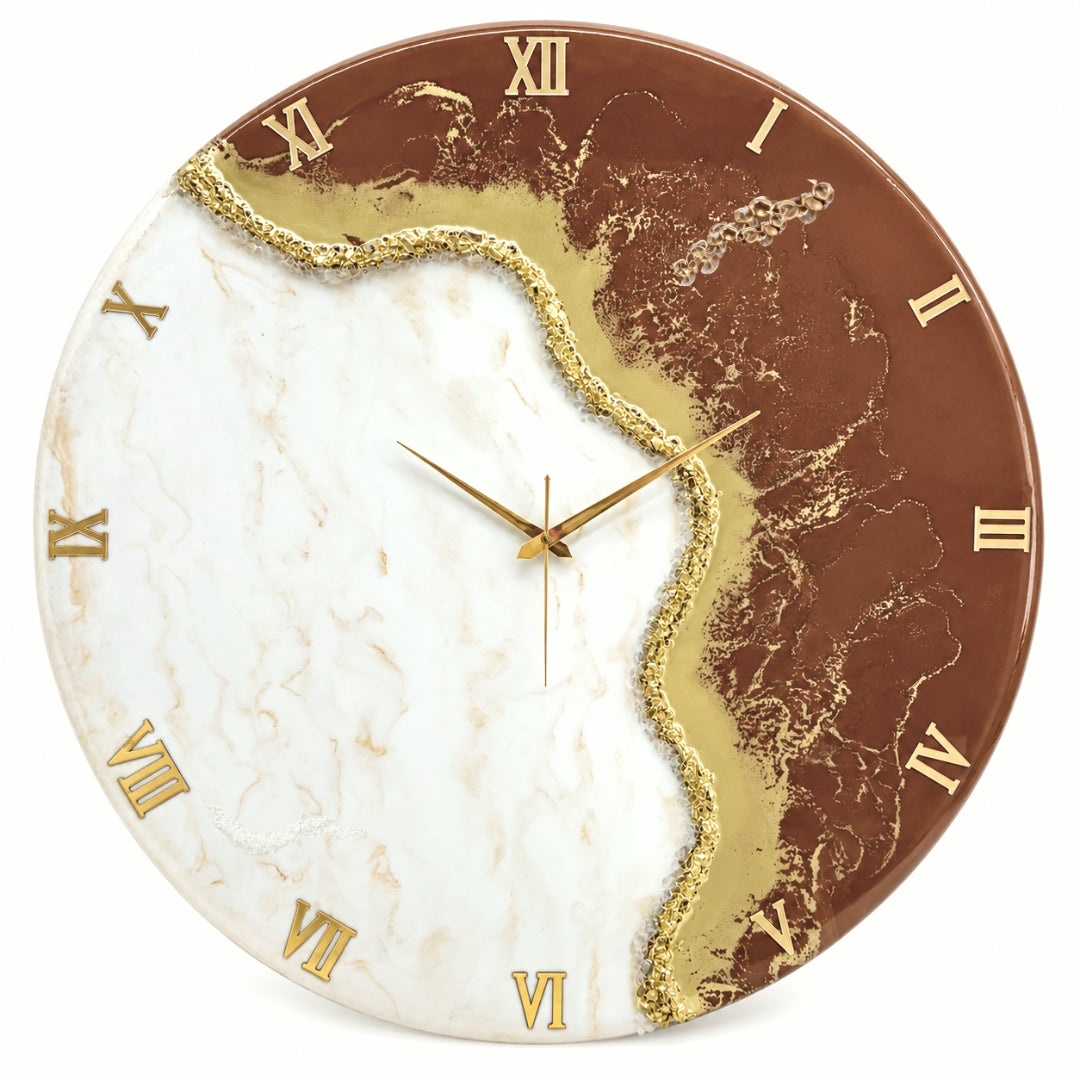 Caramel Gold Clock 27 inches