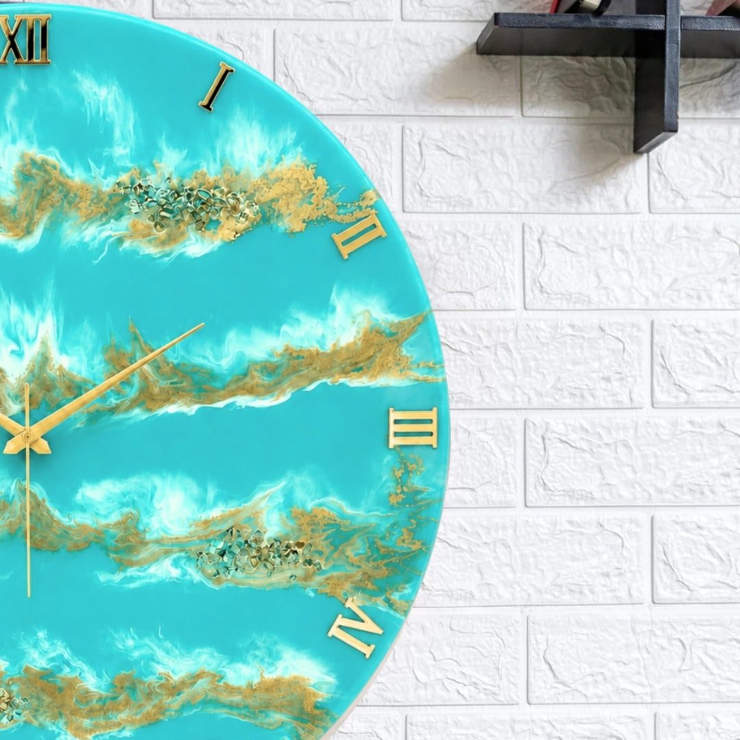 Golden Oasis Clock 27 inches