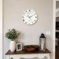 Silver Dust Handmade Resin Clock 17.5 Inches