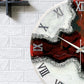 Crimson rift Silent Clock 17.5 inches