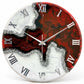 Crimson rift Silent Clock 17.5 inches