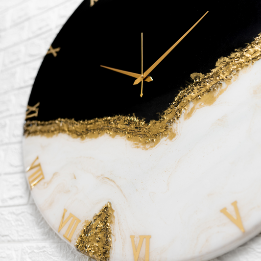 Black Peak Silent Wall Clock 27 Inches
