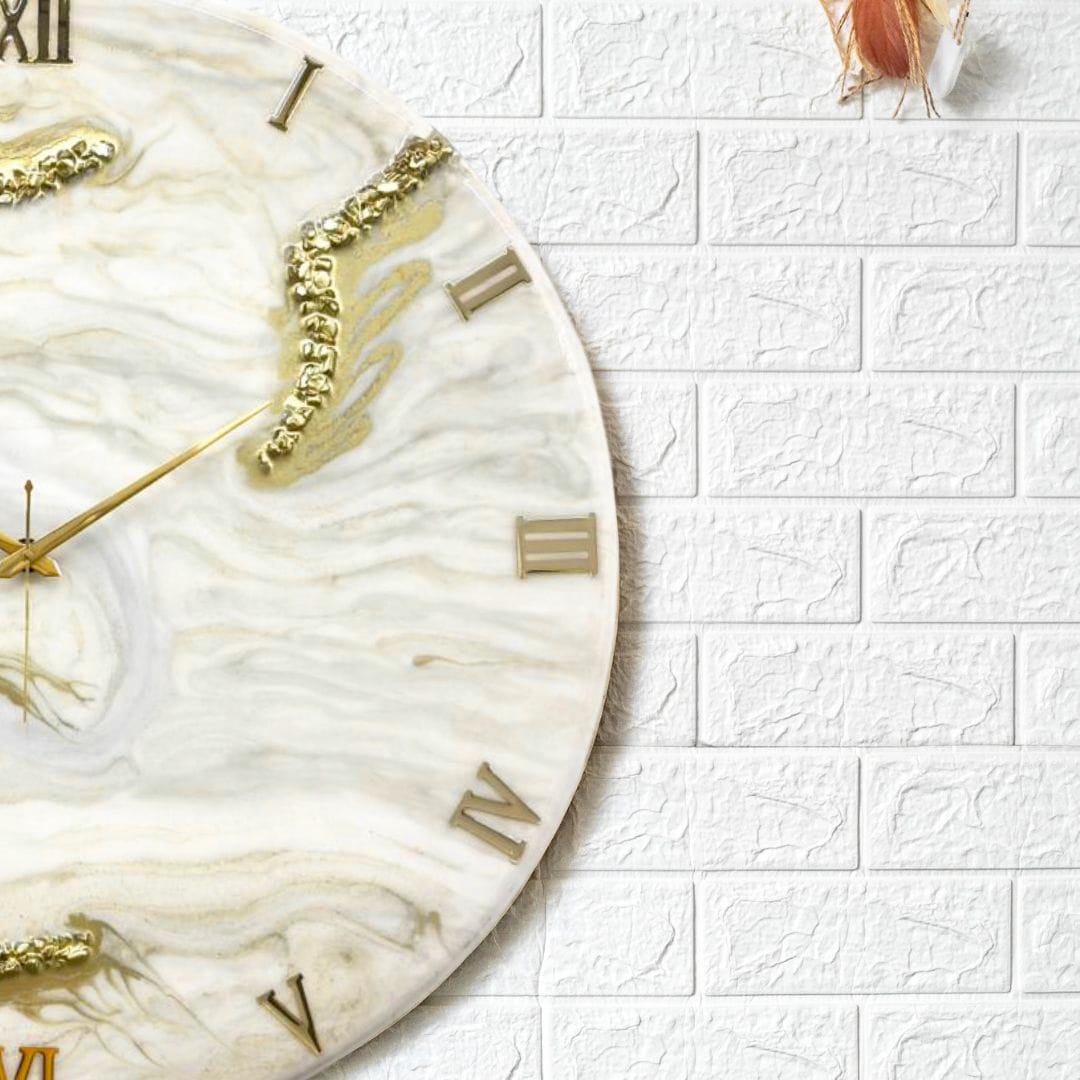 Creamy Desert Silent Wall Clock 27 Inches