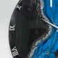 Black Blue Geode Silent Clock 27 inches