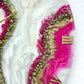 Pink Curves Marble Finish Wall Clock 27 Inches