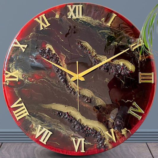 Red Desert Silent Clock 17.5 inches