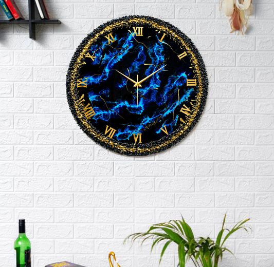 Blue Thunder Silent Clock 17.5 Inches