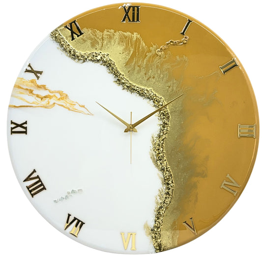 Fire Silent Clock 17.5 Inches