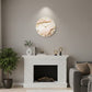 Flames Medium Size Silent Clock 17.5 Inches