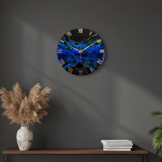 Deep Ocean Medium Size Silent Clock 17.5 Inches